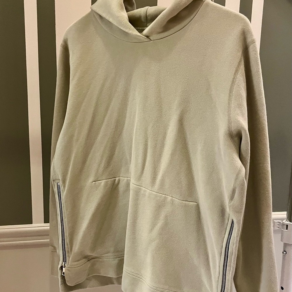 John Elliott Hooded Villain Sweatshirt in Sage